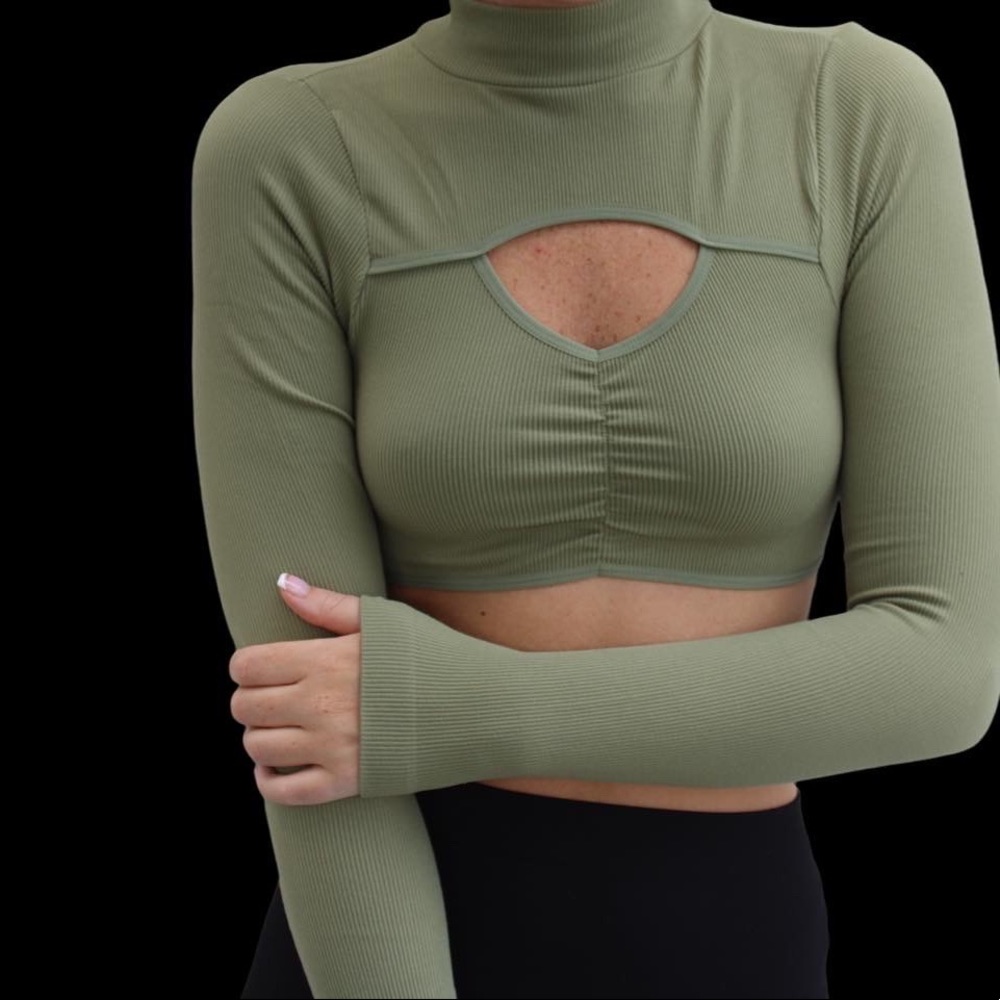 Long sleeve crop